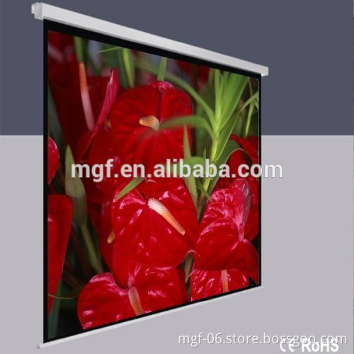 Matte white material manual screen/Manto Manual Wall Mount projection screen